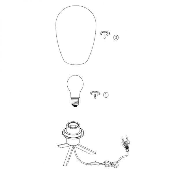 Industrielle Tischlampe Reflexion Schwarz Ø 15 Cm – Bild 9