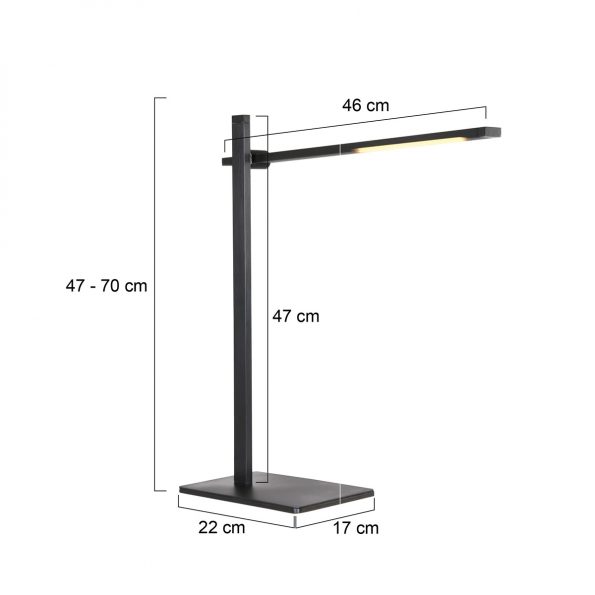 Industrielle Tischlampe Stekk Schwarz – Bild 6