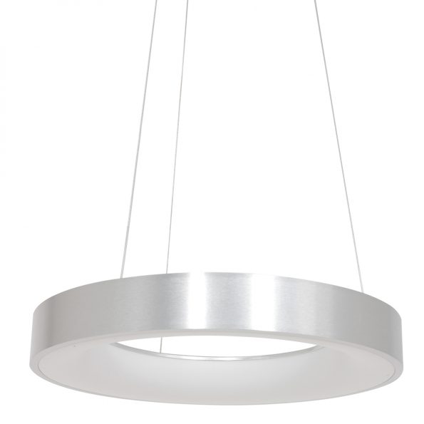 Industrielle Pendelleuchte Ringlede Silber Ø 48 Cm – Bild 12