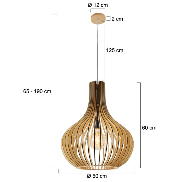 Industrielle Pendelleuchte Smukt Natürlich Ø 50 Cm – Bild 8