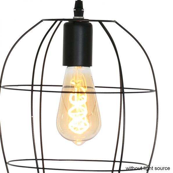 Industrielle Pendelleuchte Minimalics Schwarz Ø 15 Cm – Bild 5