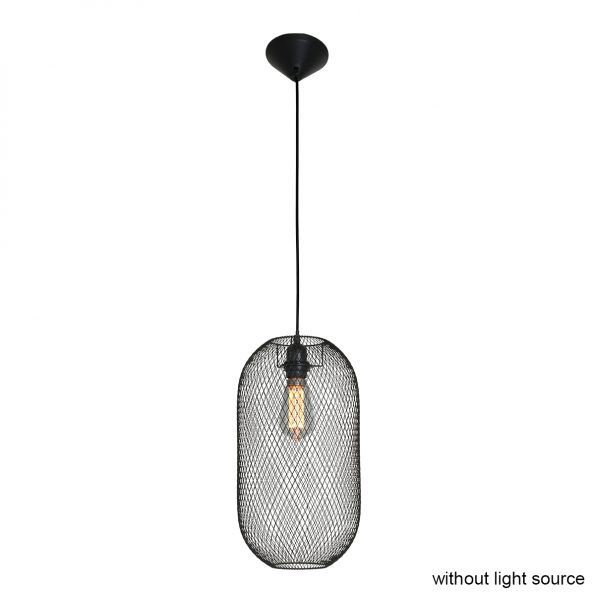 Industrielle Pendelleuchte Bodine Schwarz Ø 22 Cm – Bild 2