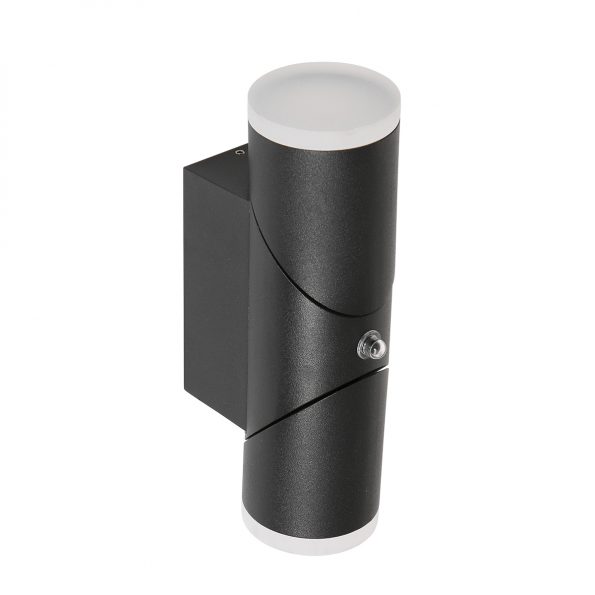 Industrielle Wandlampe Samar Schwarz – Bild 10