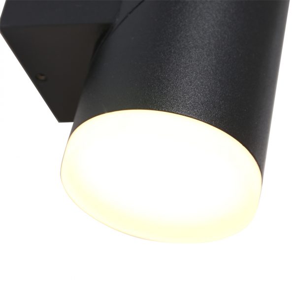Industrielle Wandlampe Samar Schwarz – Bild 5