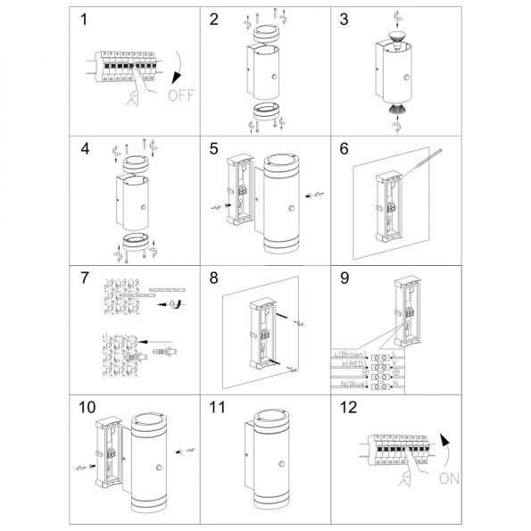 Industrielle Außenleuchte Buitenlampen Schwarz – Bild 9