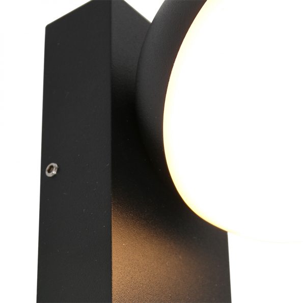 Industrie Wandlampe Simara Schwarz – Bild 5