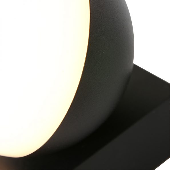 Industrie Wandlampe Simara Schwarz – Bild 6