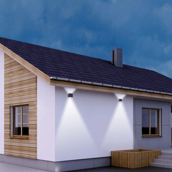 Industrielle Außenleuchte Buitenlampen Schwarz – Bild 3