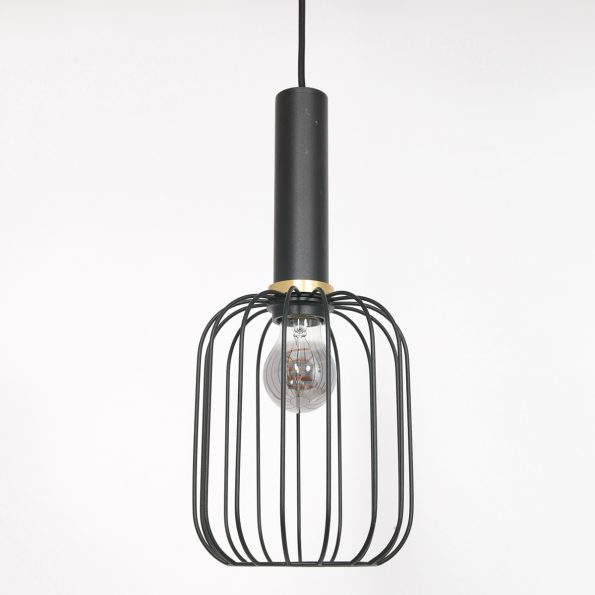 Industrielle Pendelleuchte Aureole Schwarz Ø 17 Cm – Bild 11