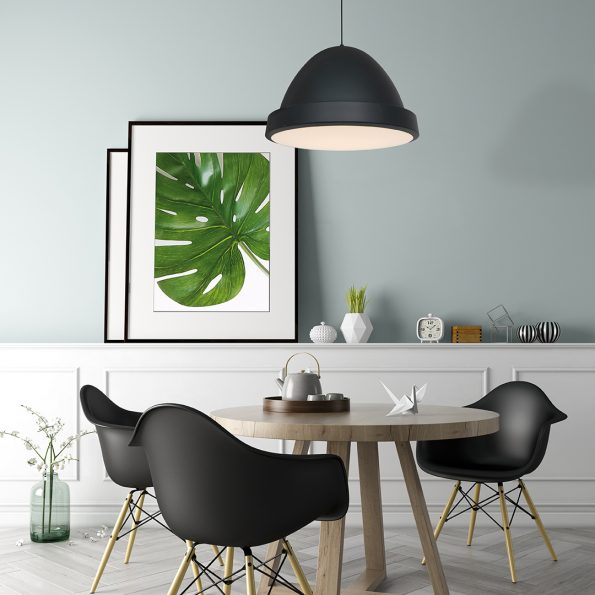 Industrielle Pendelleuchte Nimbus Schwarz Ø 50 Cm – Bild 3