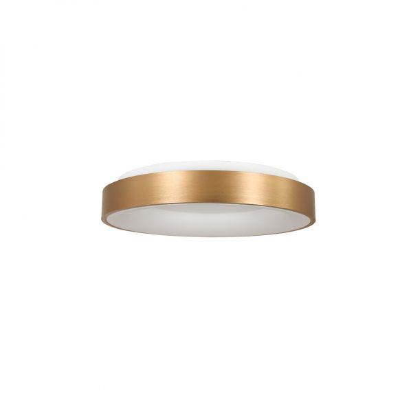 Industrielle Deckenleuchte Ringlede Gold Ø 30 Cm – Bild 2
