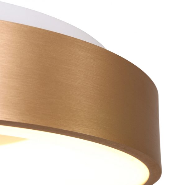 Industrielle Deckenleuchte Ringlede Gold Ø 30 Cm – Bild 3