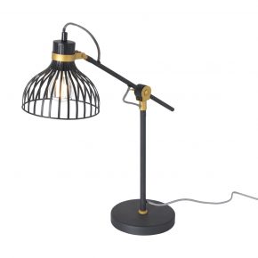 Industriell Tischlampe Schwarz-3090ZW