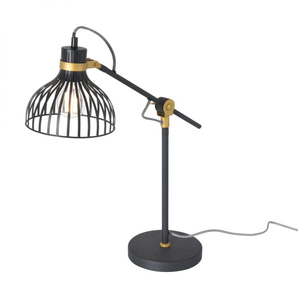 Industriell Tischlampe Schwarz-3090ZW
