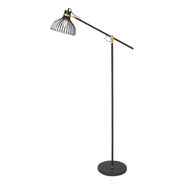 Industriell Stehlampe Schwarz-3091ZW