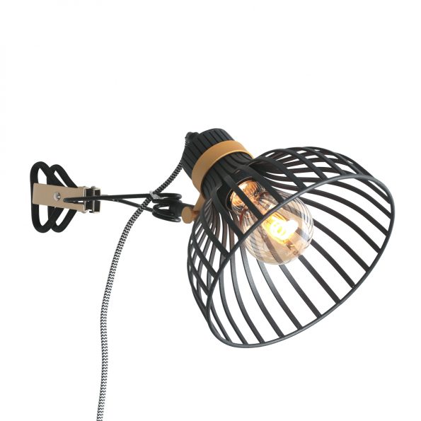 Industrielle Wandleuchte Dunbar Schwarz – Bild 12