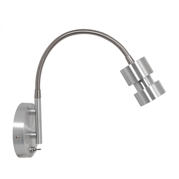 Industrielle Wandleuchte Natasja LED Stahl – Bild 2
