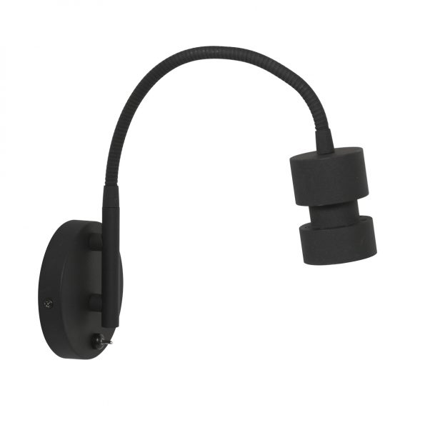 Industrielle Wandleuchte Natasja LED Schwarz – Bild 2