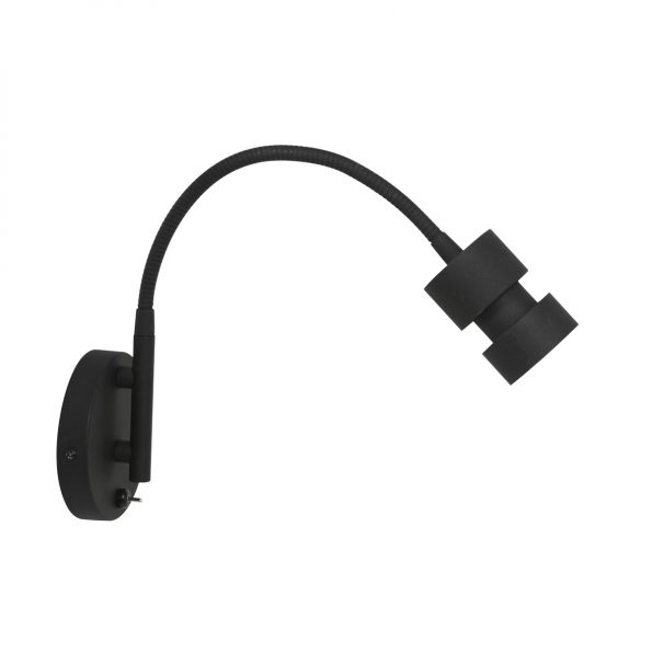 Industrielle Wandleuchte Natasja LED Schwarz – Bild 8