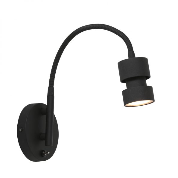 Industrielle Wandleuchte Natasja LED Schwarz – Bild 13