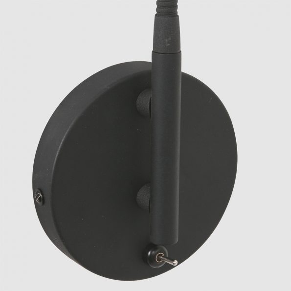 Industrielle Wandleuchte Natasja LED Schwarz – Bild 4