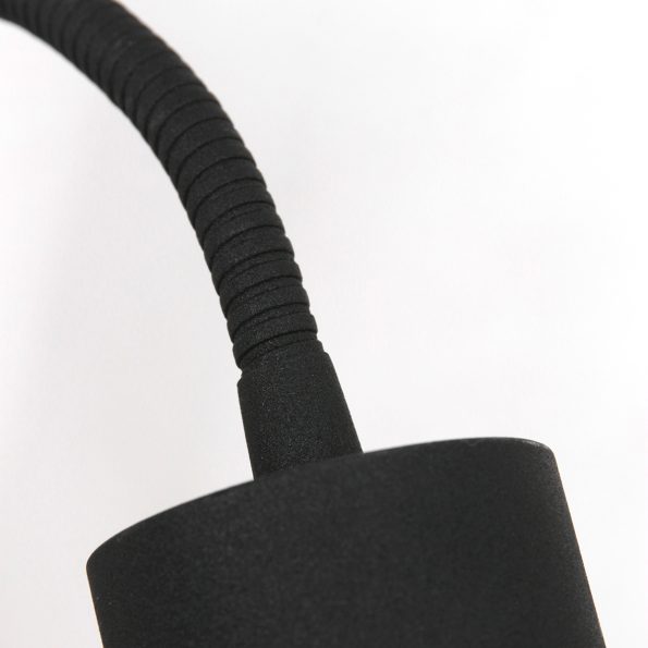Industrielle Wandleuchte Natasja LED Schwarz – Bild 5