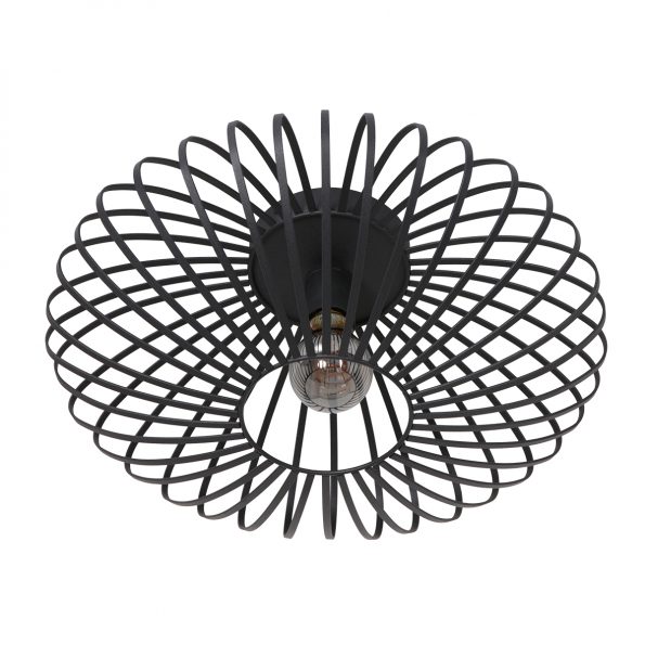 Industrielle Deckenleuchte Dunbar Schwarz Ø 40 Cm – Bild 2
