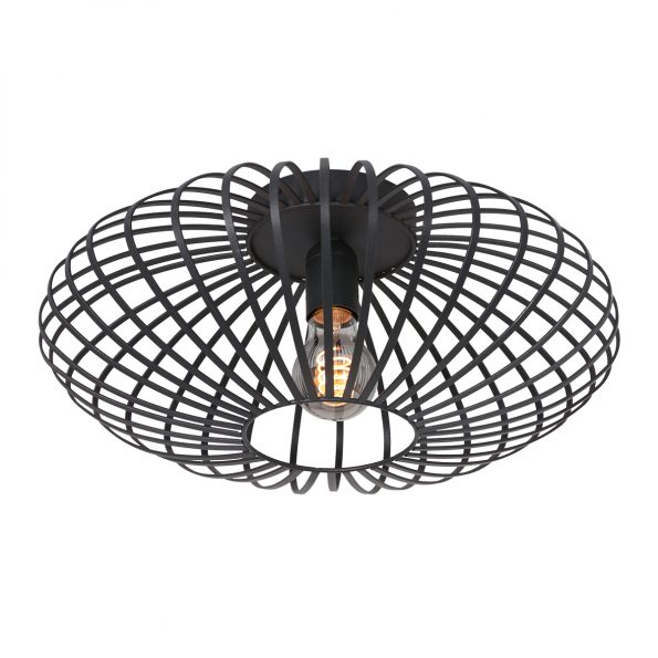 Industrielle Deckenleuchte Dunbar Schwarz Ø 40 Cm – Bild 8