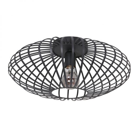 Industrielle Deckenleuchte Dunbar Schwarz Ø 40 Cm – Bild 9
