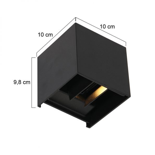 Industrielle Wandleuchte Muro Schwarz – Bild 8