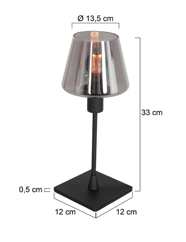 Industrie Tischlampe Ancilla Transparent – Bild 6