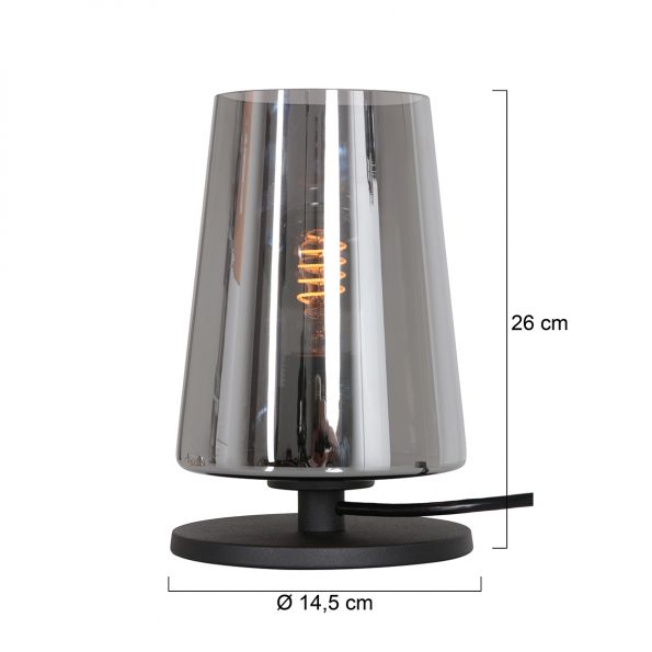 Industrielle Tischlampe Ancilla Schwarz Ø 14,5 Cm – Bild 7
