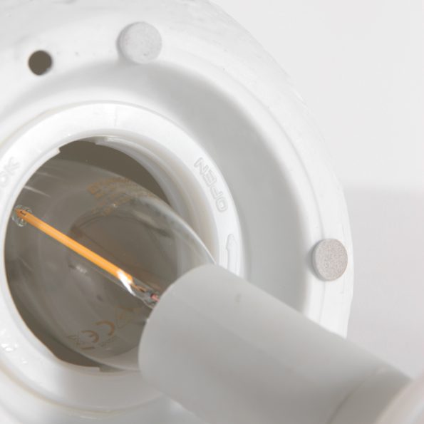 Industrielle Tischlampe Jazz Weiß Ø 13 Cm – Bild 8