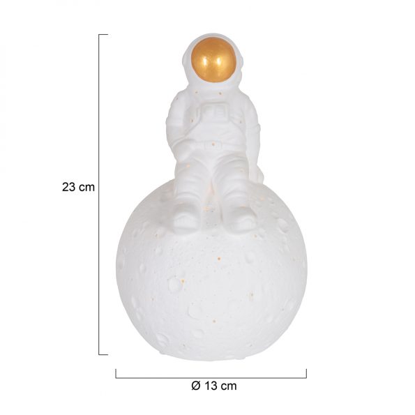 Industrielle Tischlampe Jazz Weiß Ø 13 Cm – Bild 6