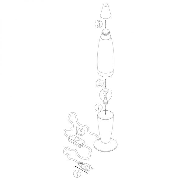 Industrielle Tischlampe Volcan Stahl Ø 9 Cm – Bild 7