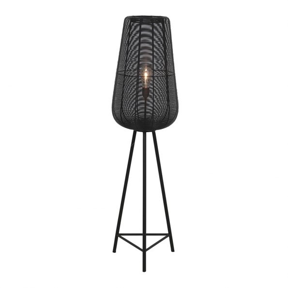 Industriell Stehlampe Schwarz-3239ZW