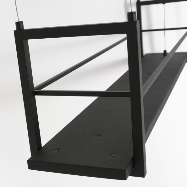 Industrielle Pendelleuchte Tor Schwarz – Bild 9
