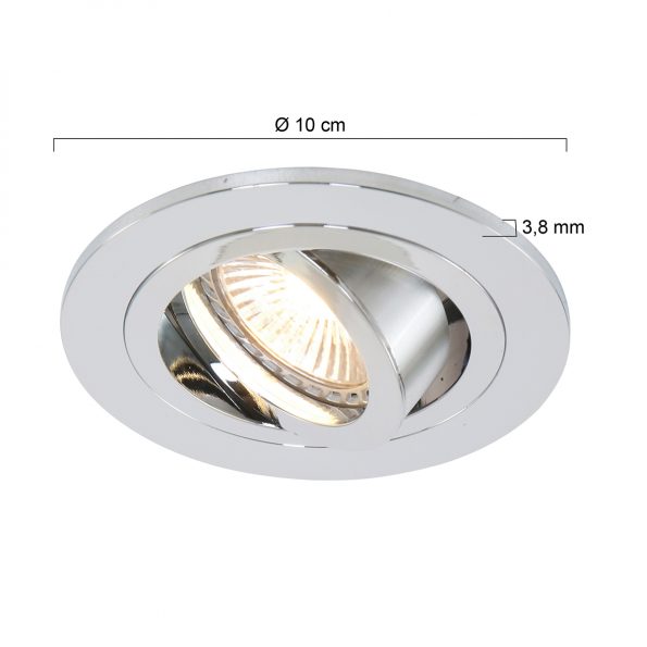 Industrielle Deckenleuchte Pelite Spot Chrome Ø 10 Cm – Bild 6