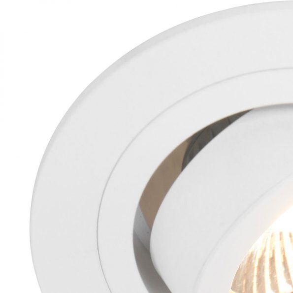 Industrielle Deckenleuchte Pelite Spot Weiß Ø 10 Cm – Bild 3