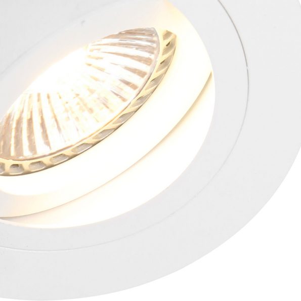Industrielle Deckenleuchte Pelite Spot Weiß Ø 10 Cm – Bild 5