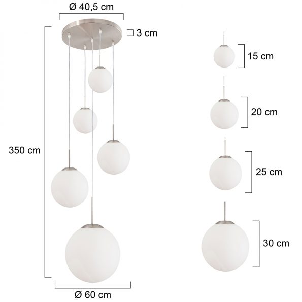 Industrielle Pendelleuchte Bollique Stahl Ø 60 Cm – Bild 7