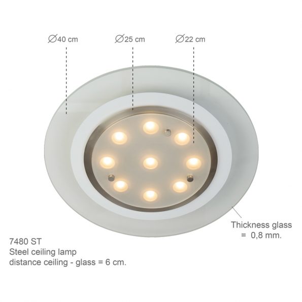 Industrie Deckenlampe Tocoma Stahl – Bild 5