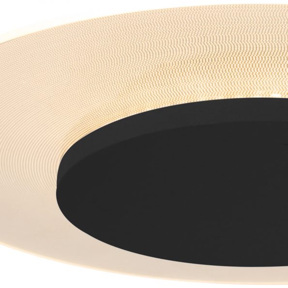 Industrielle Deckenleuchte Lido Schwarz Ø 28 Cm – Bild 4