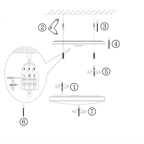 Industrielle Deckenleuchte Ceiling And Wall Stahl Ø 27,5 Cm – Bild 6