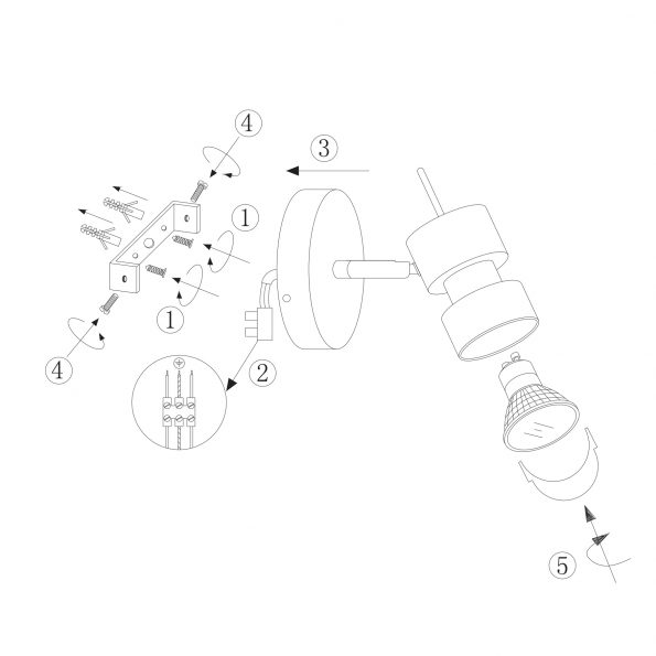 Industrielle Spot Natasja LED Stahl – Bild 7