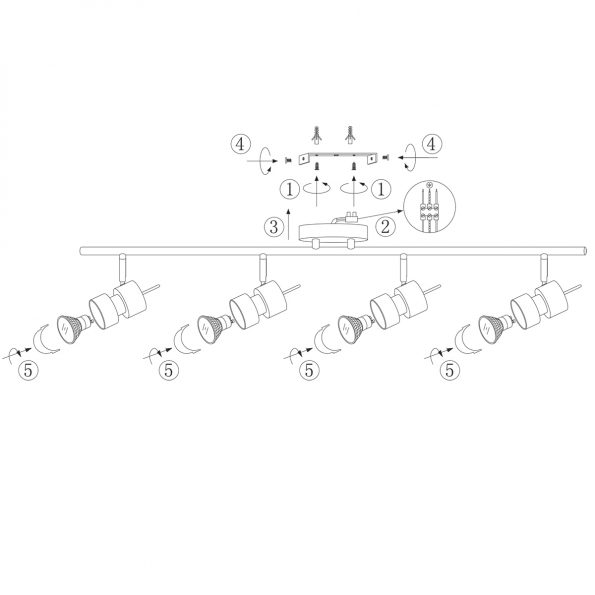 Industrielle Deckenleuchte Natasja LED Stahl – Bild 7