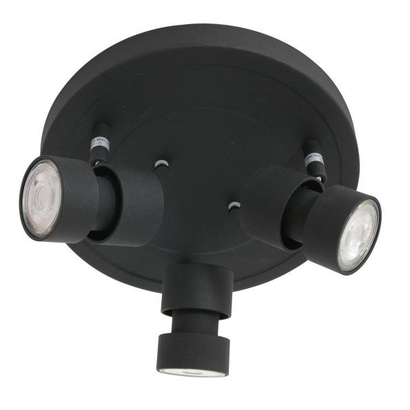 Industrielle Deckenleuchte Natasja LED Schwarz Ø 27,5 Cm – Bild 2