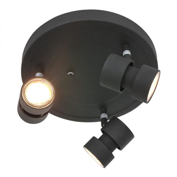Industrielle Deckenleuchte Natasja LED Schwarz Ø 27,5 Cm – Bild 10