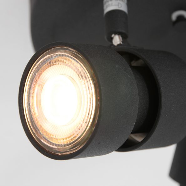 Industrielle Deckenleuchte Natasja LED Schwarz Ø 27,5 Cm – Bild 4