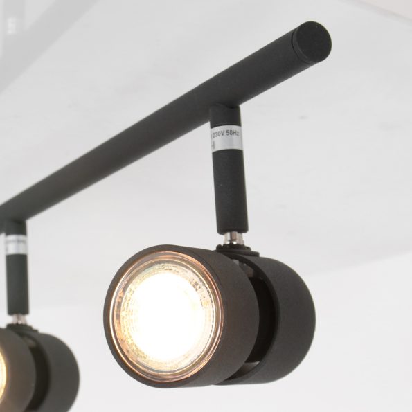 Industrielle Deckenleuchte Natasja LED Schwarz – Bild 3